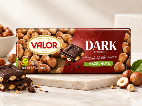 Valor Chocolate 250g - Dark Hazelnuts