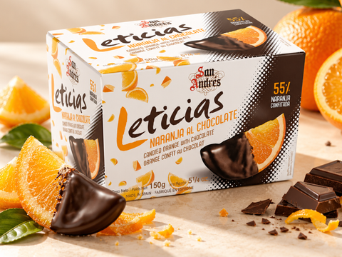 Leticias Candied oranges with chocolate